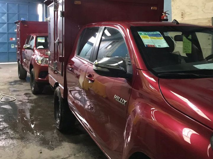 Flota de camionetas con carrocería a medida